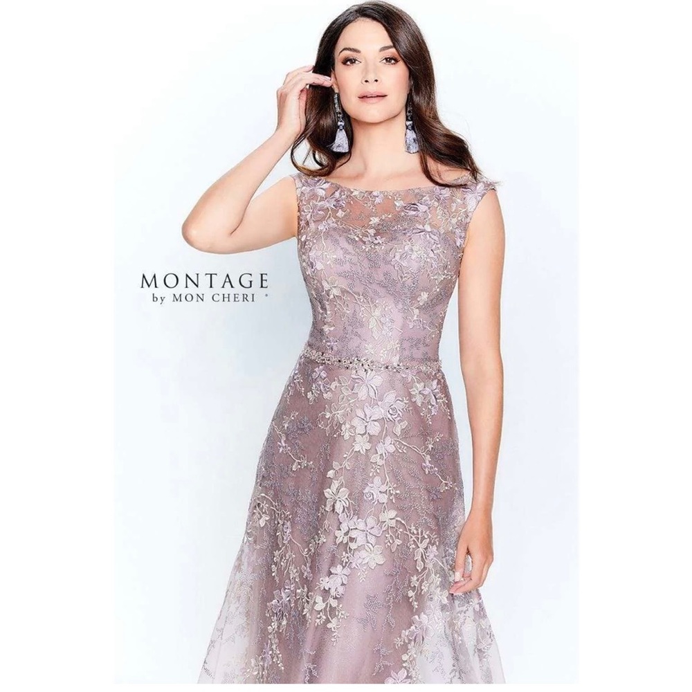 Montage by Mon Cheri Mother of the Bride Dress in Pink Topaz - Picture 3 of 16